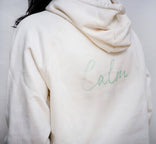 Calm - "Emerald Storms" Hoodie Off White XS 3