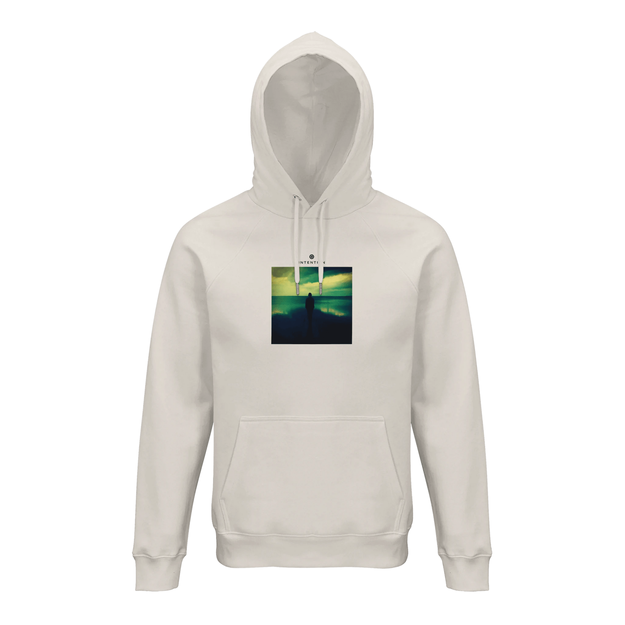 Calm - "Emerald Storms" Hoodie Off White XS 4