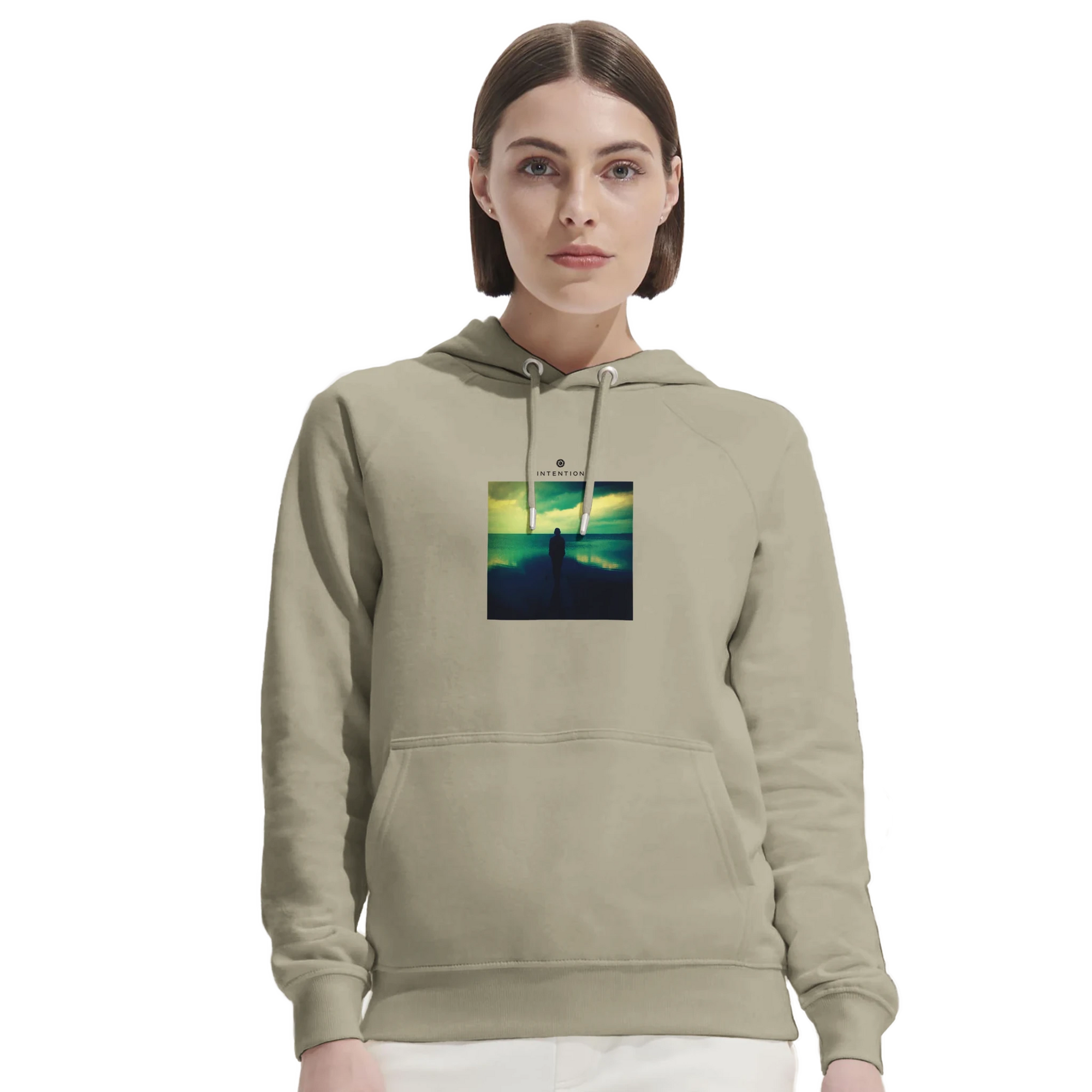 Calm - "Emerald Storms" Hoodie Off White XS 43