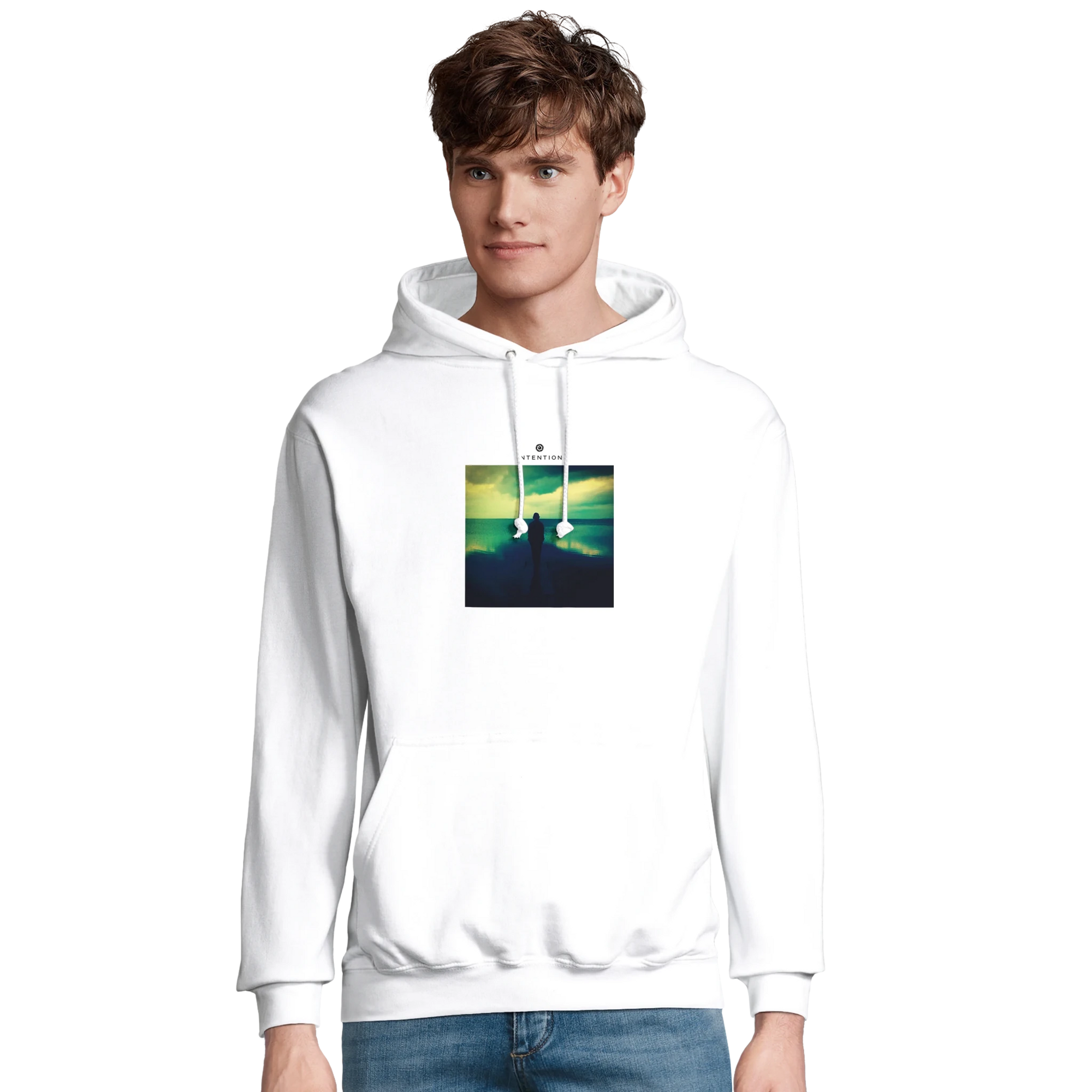 Calm - "Emerald Storms" Hoodie White XS 11