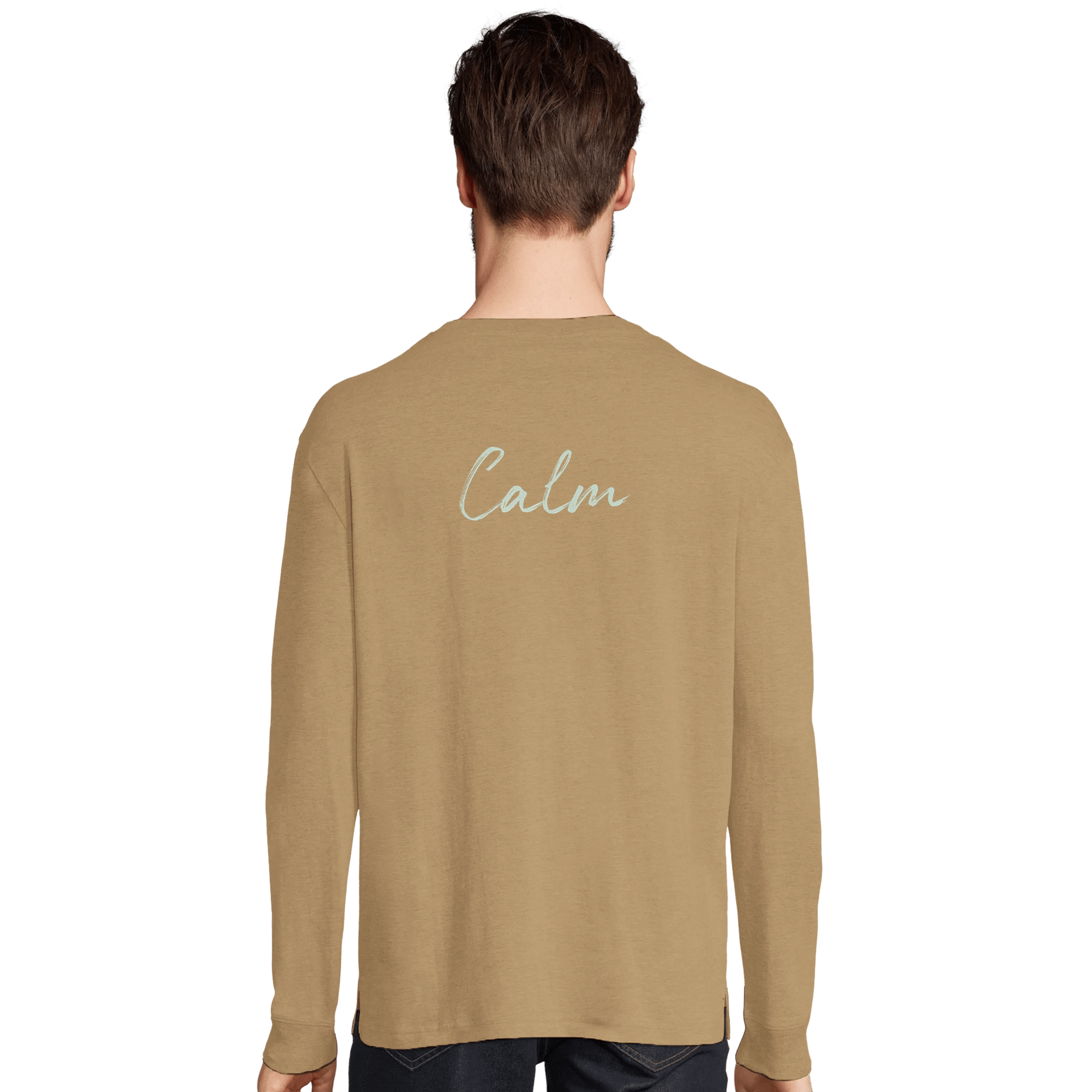 Calm - "Emerald Storms" Long sleeve dark beige XS 7