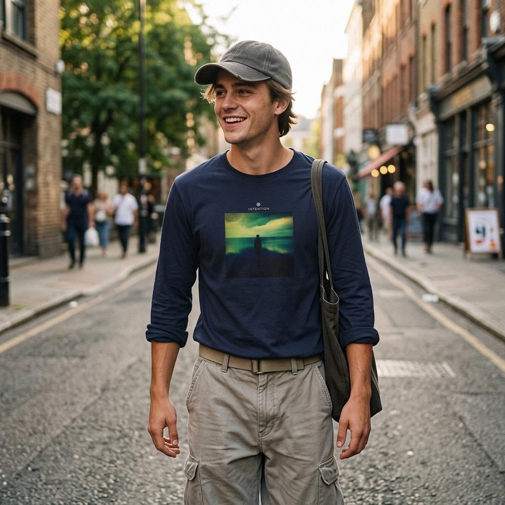 Calm - "Emerald Storms" Long sleeve French Navy XS 4