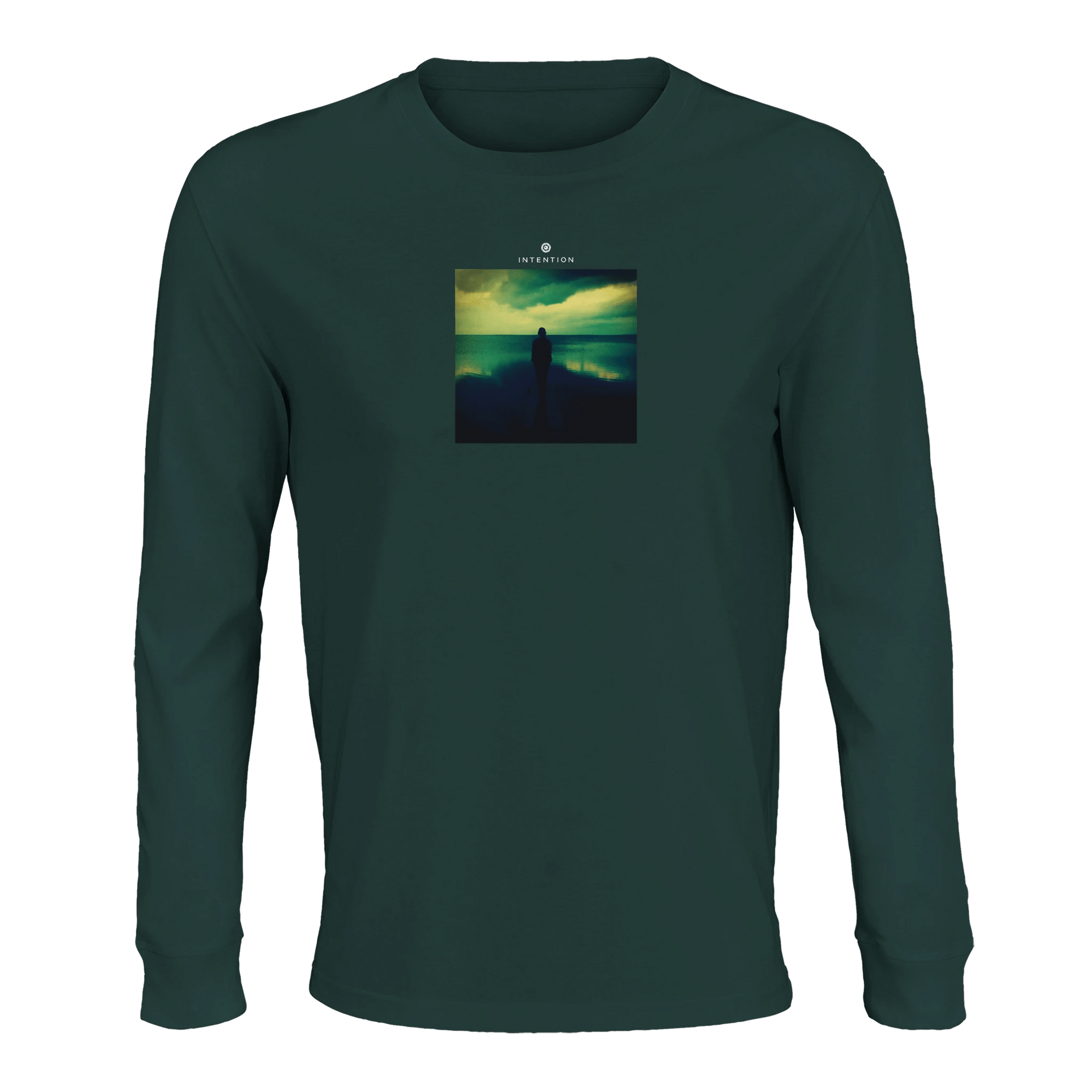 Calm - "Emerald Storms" Long sleeve green empire XS 12