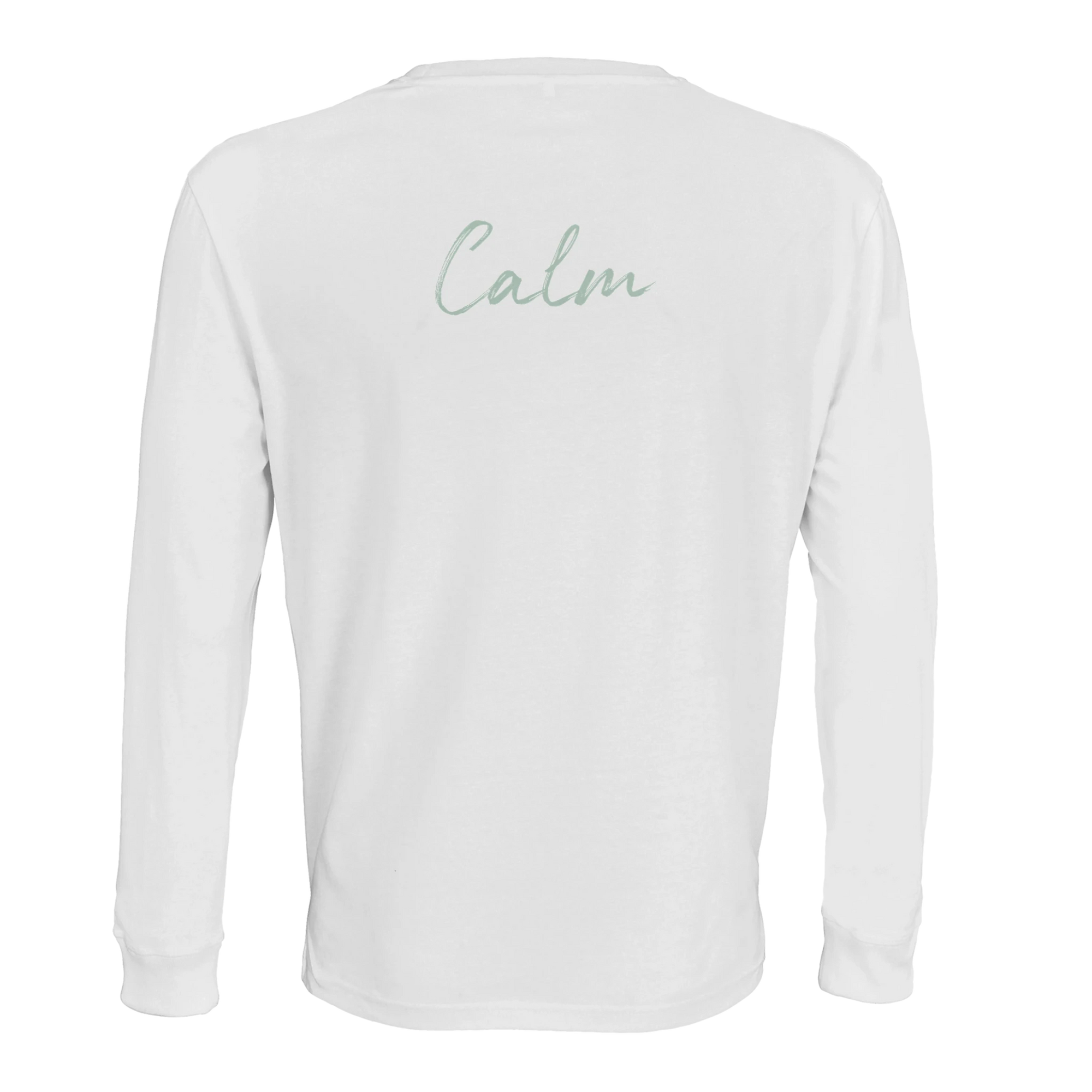 Calm - "Emerald Storms" Long sleeve White XS 17