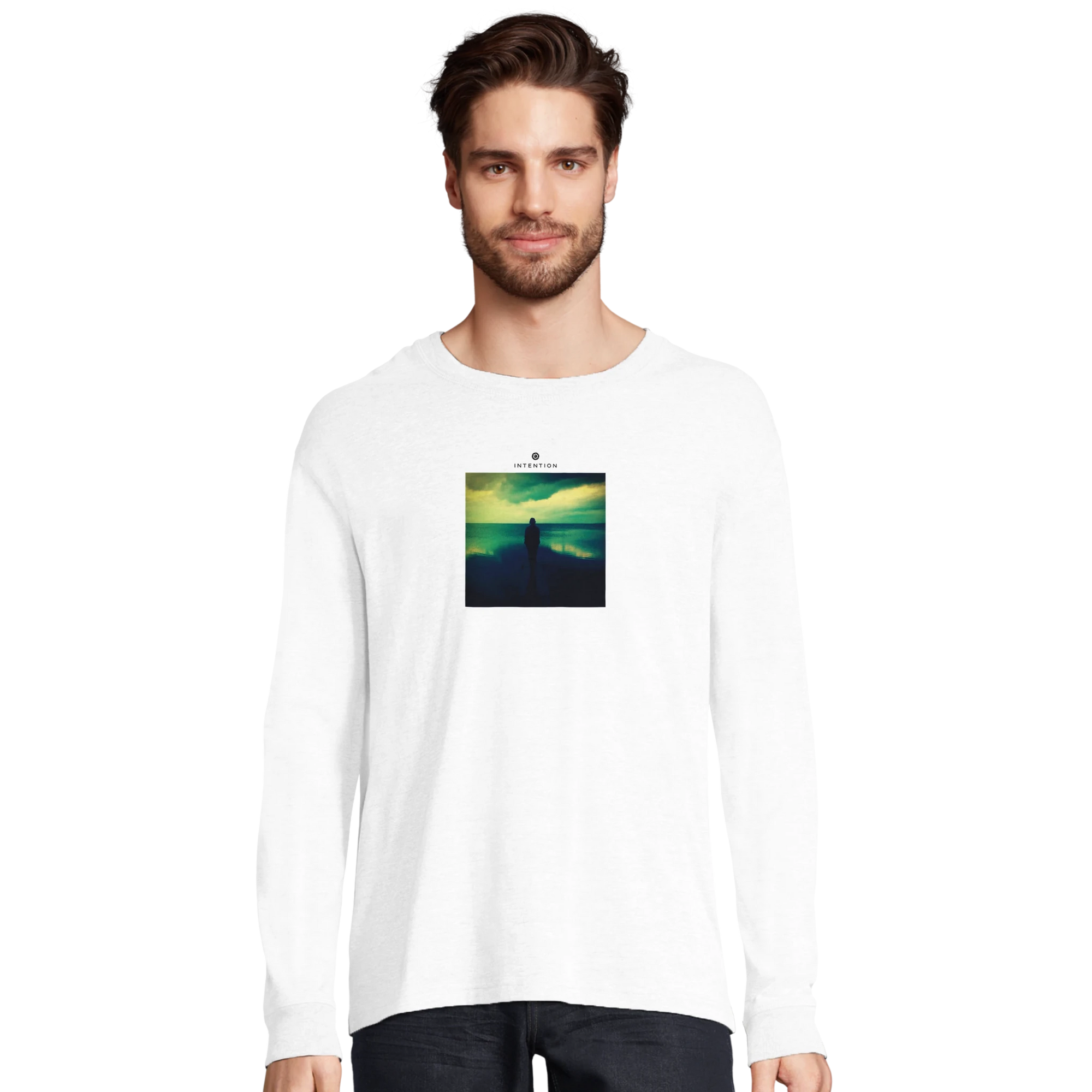 Calm - "Emerald Storms" Long sleeve White XS 18