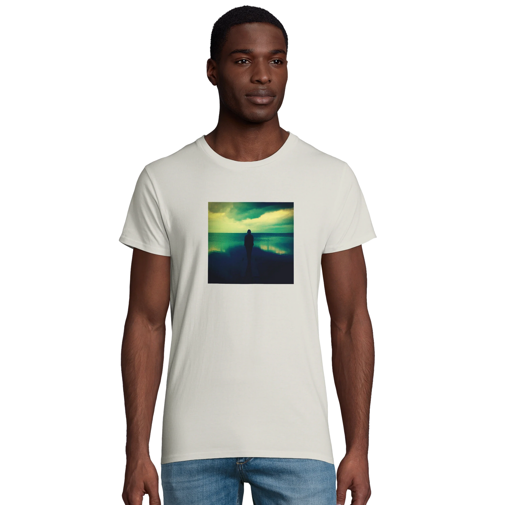 Calm - "Emerald Storms" T-shirt Ash 4