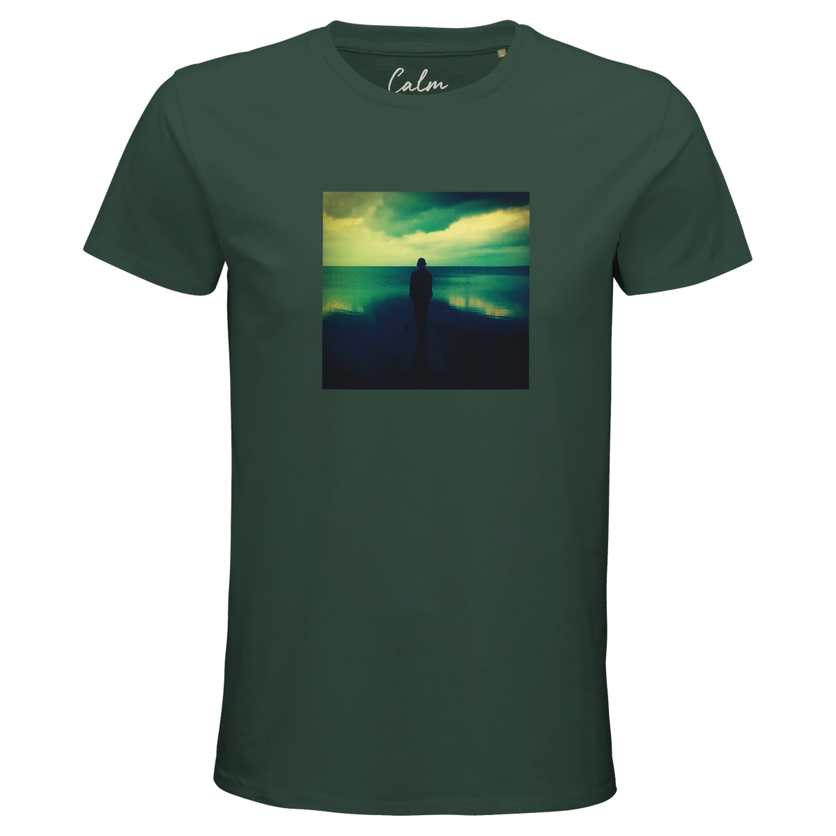 Calm - "Emerald Storms" T-shirt Bottle Green 1