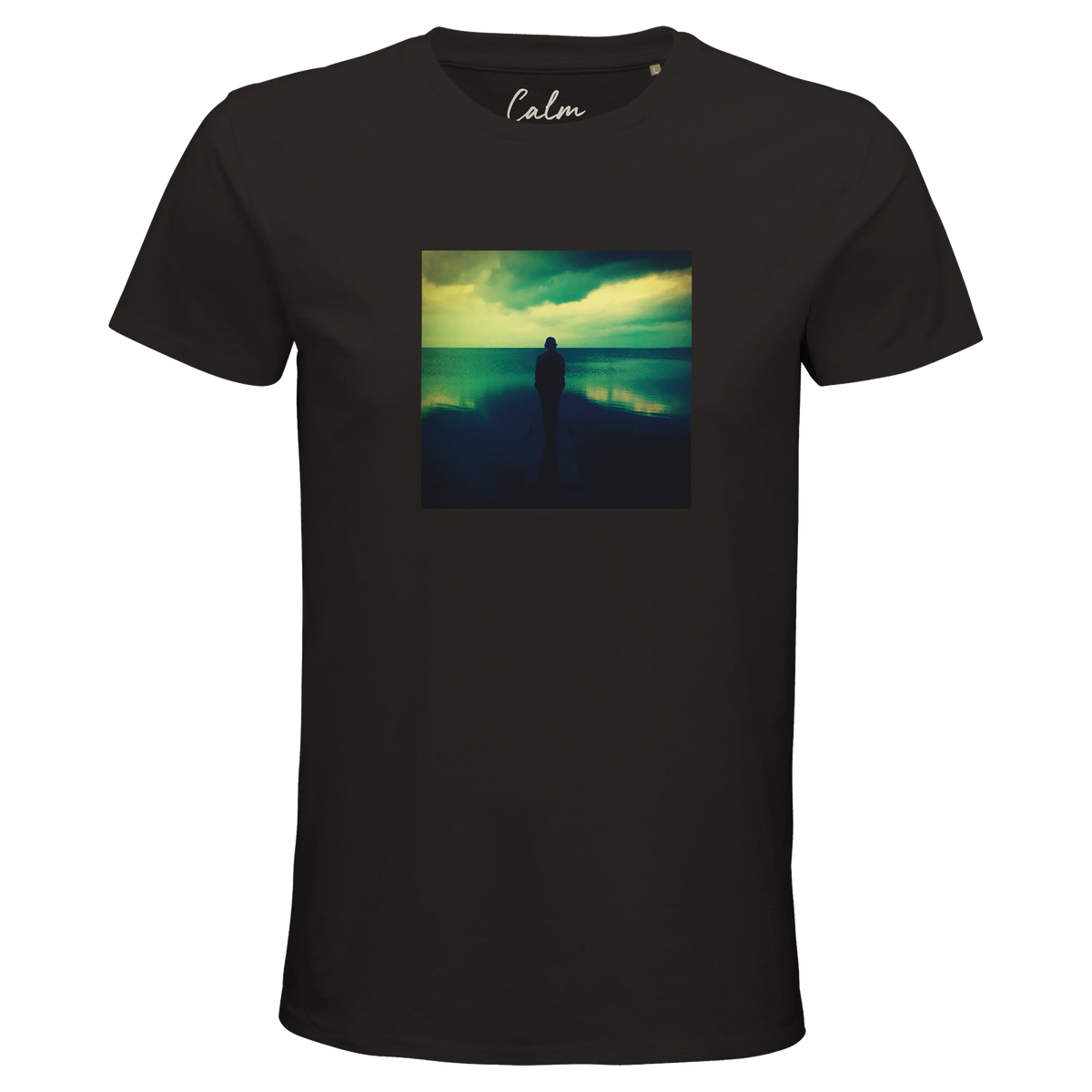 Calm - "Emerald Storms" T-shirt Deep Black 1