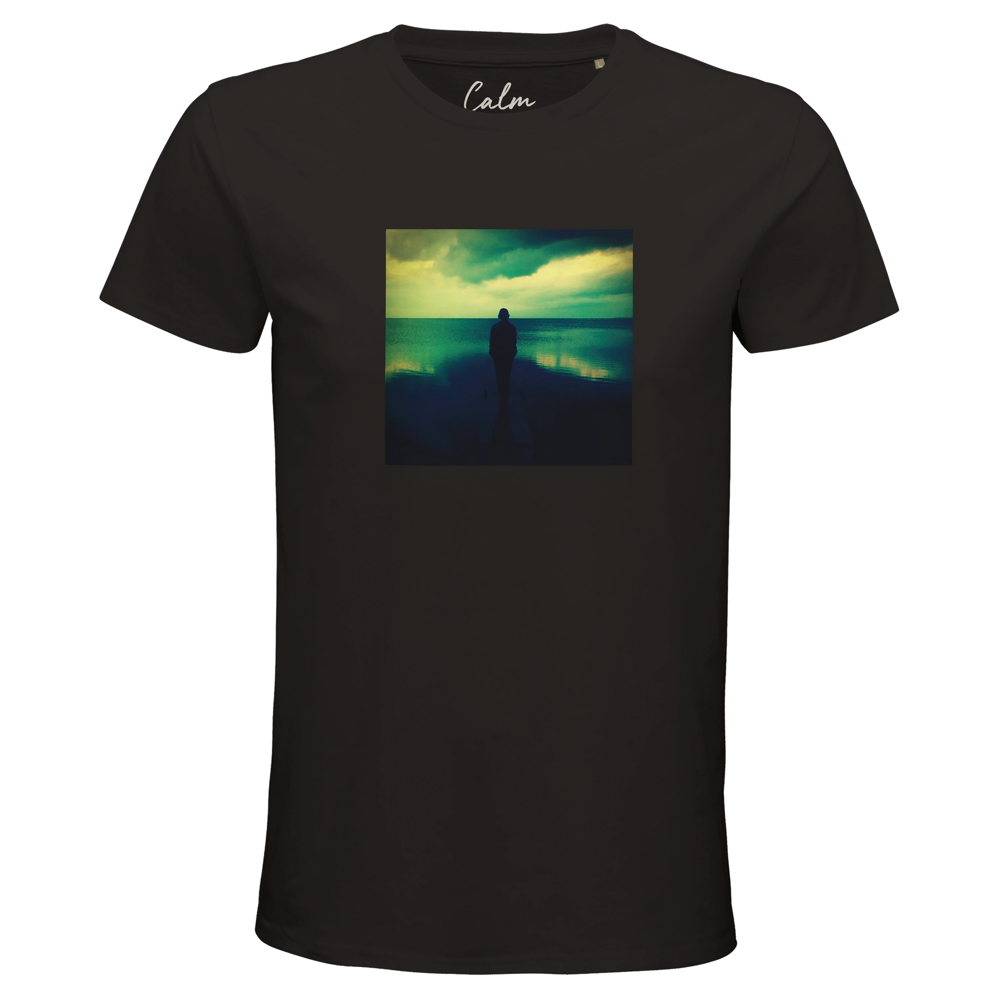 Calm - "Emerald Storms" T-shirt Deep Black 1