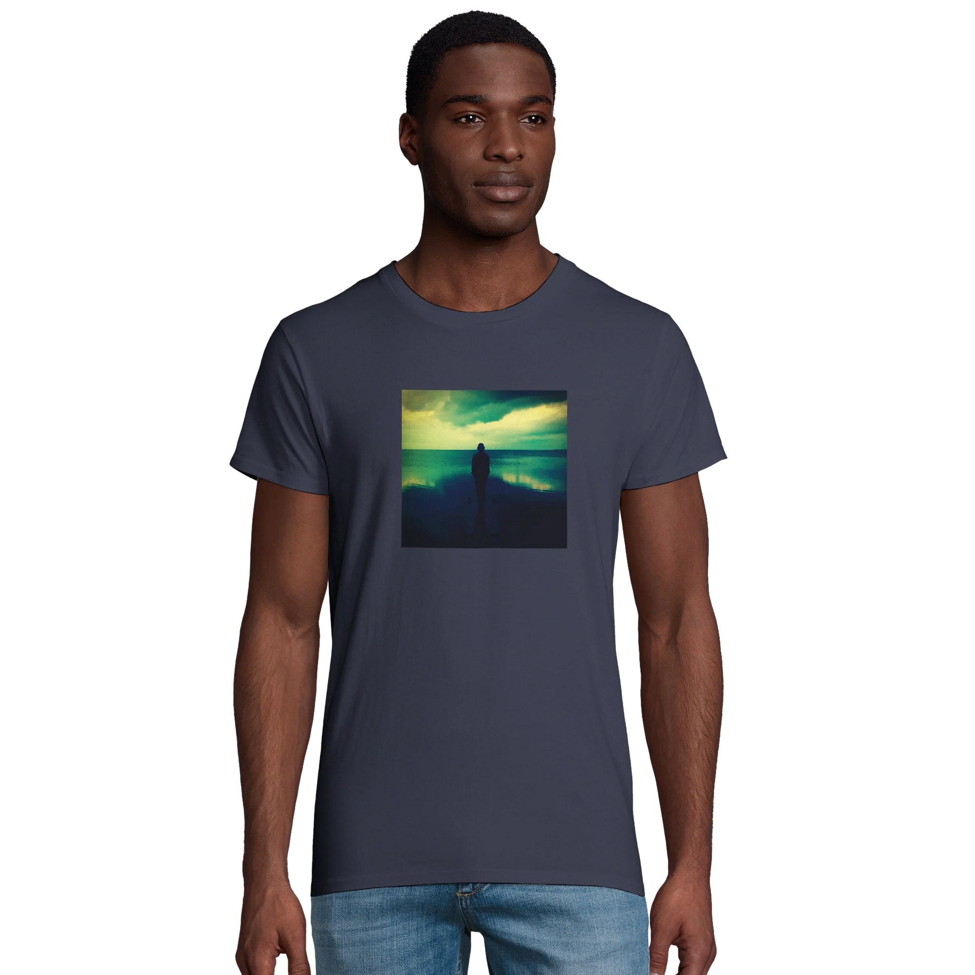 Calm - "Emerald Storms" T-shirt mouse grey 4