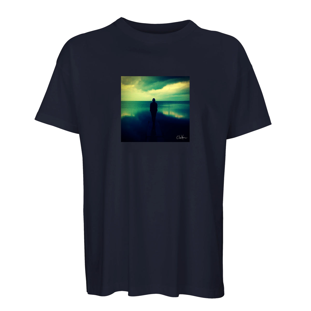 Calm - "Emerald Storms" T-shirt French Navy 1
