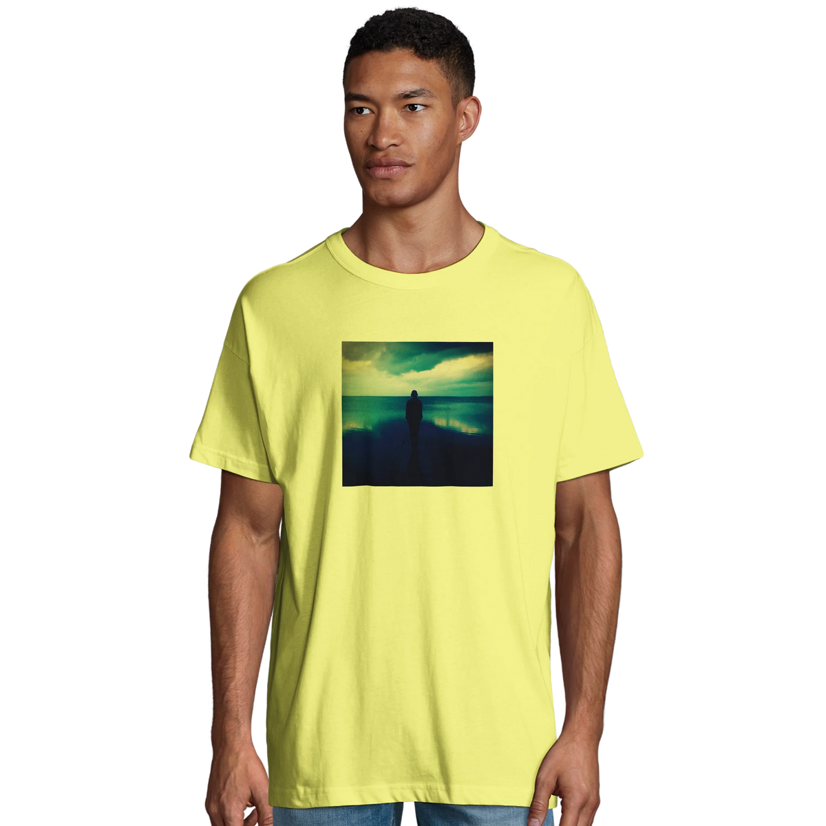 Calm - "Emerald Storms" T-shirt Light Yellow 4