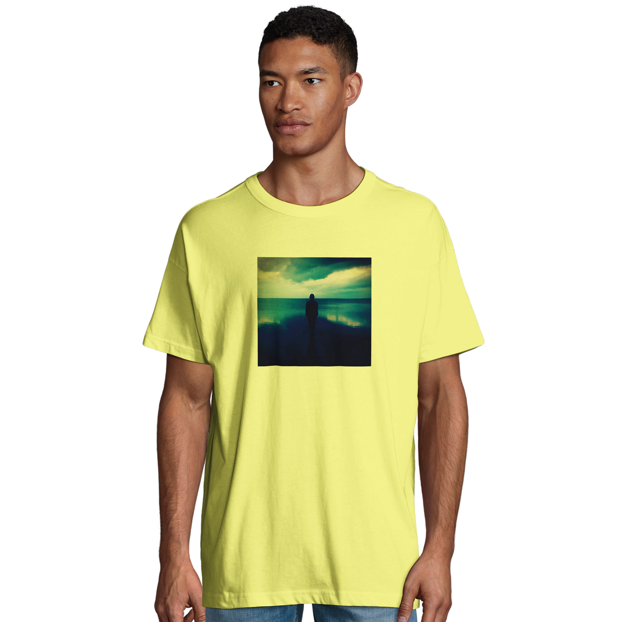 Calm - "Emerald Storms" T-shirt Light Yellow 4
