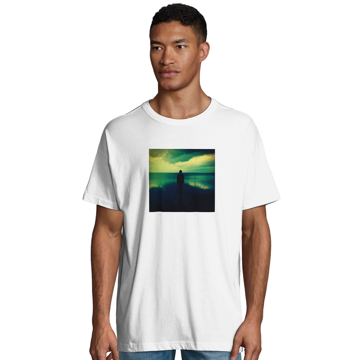 Calm - "Emerald Storms" T-shirt White 4