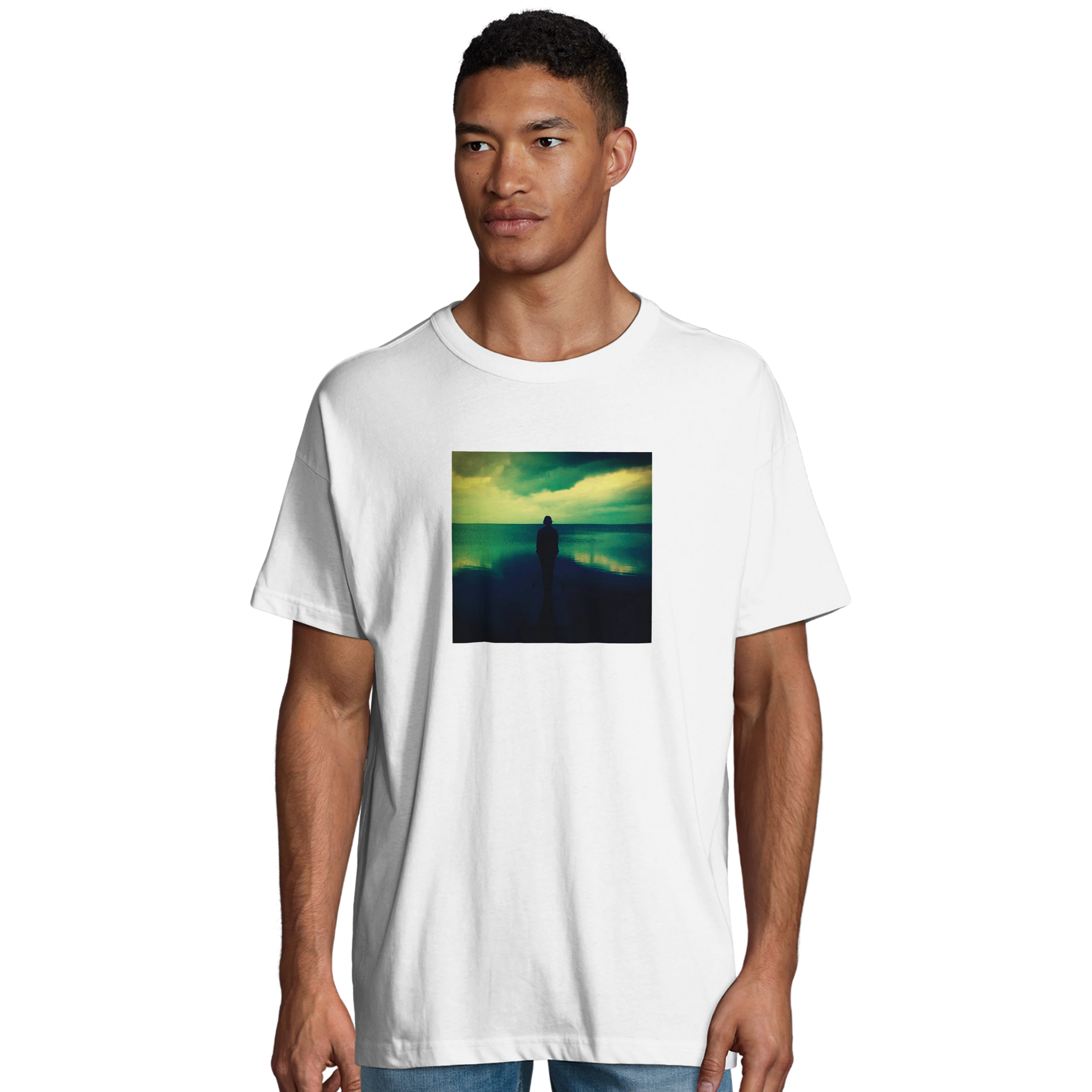 Calm - "Emerald Storms" T-shirt White 4