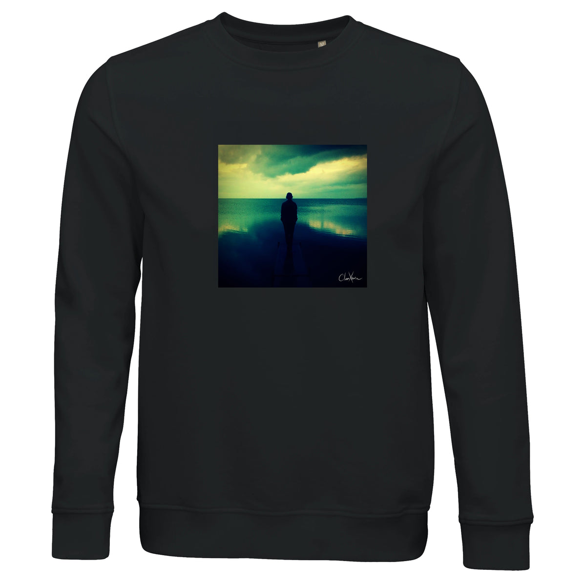 Calm - "Emerald Storms" Sweatshirt Black 1