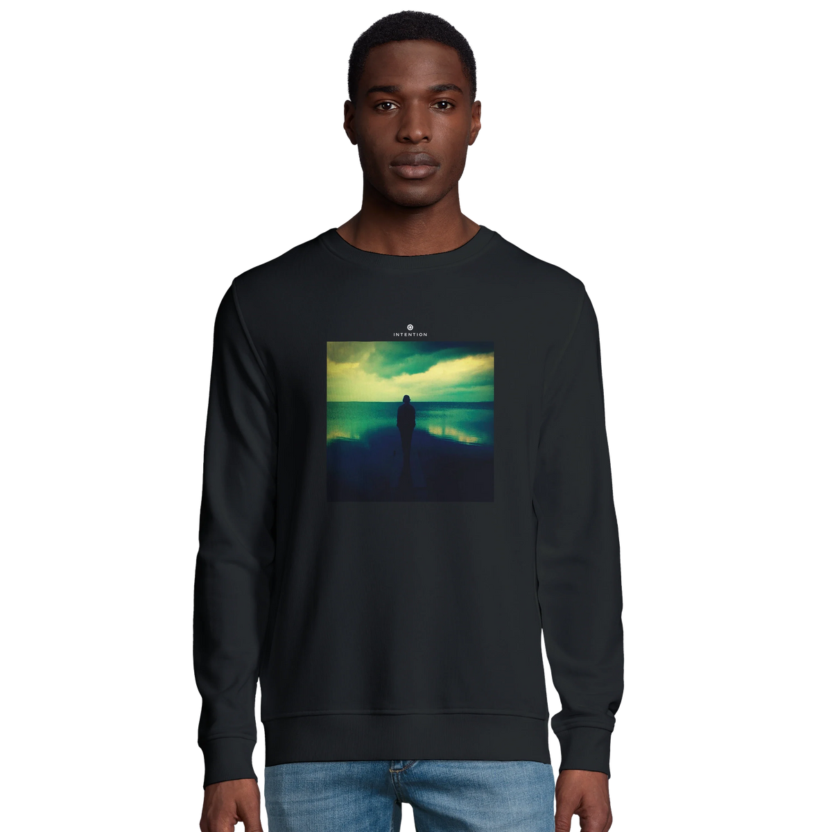 Calm - "Emerald Storms" Sweatshirt Black 3