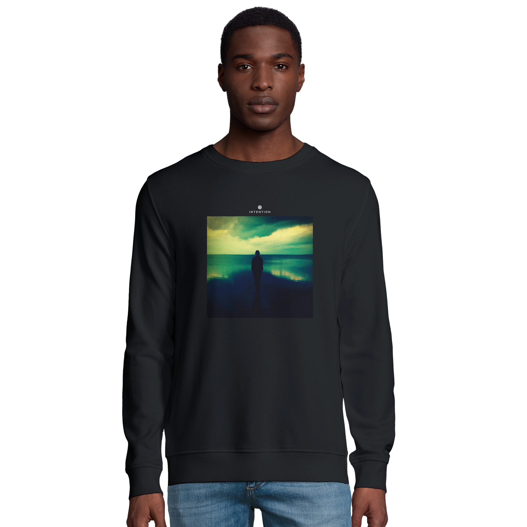 Calm - "Emerald Storms" Sweatshirt Black 3