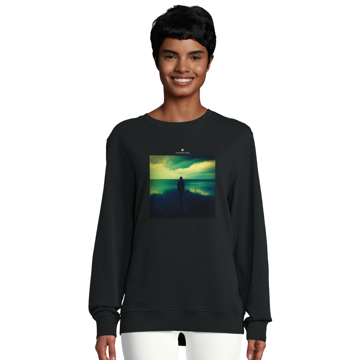 Calm - "Emerald Storms" Sweatshirt Black 5