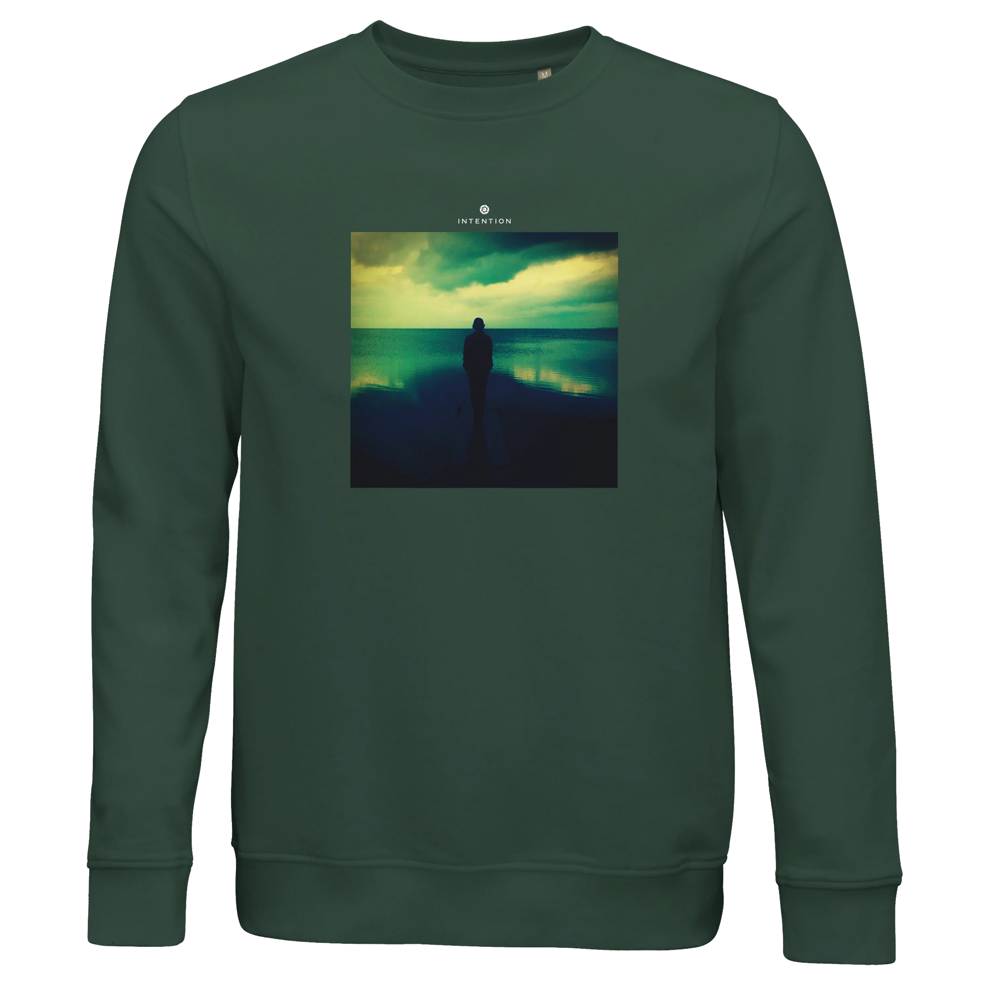 Calm - "Emerald Storms" Sweatshirt Bottle Green 1