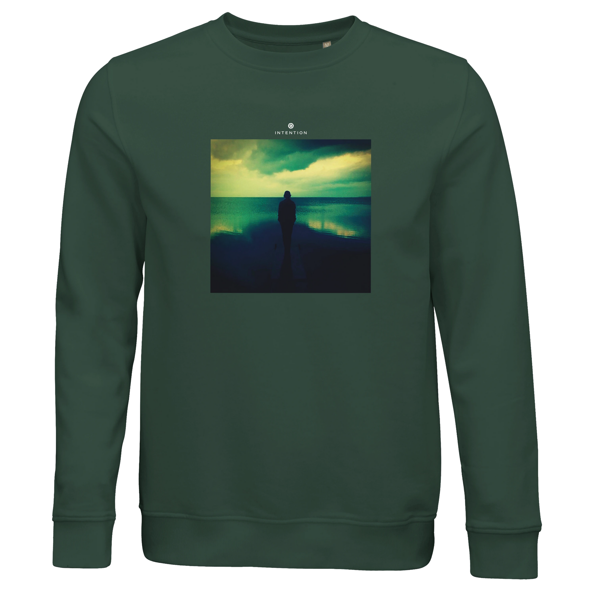 Calm - "Emerald Storms" Sweatshirt Bottle Green 1