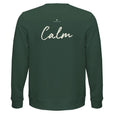 Calm - "Emerald Storms" Sweatshirt Bottle Green 2