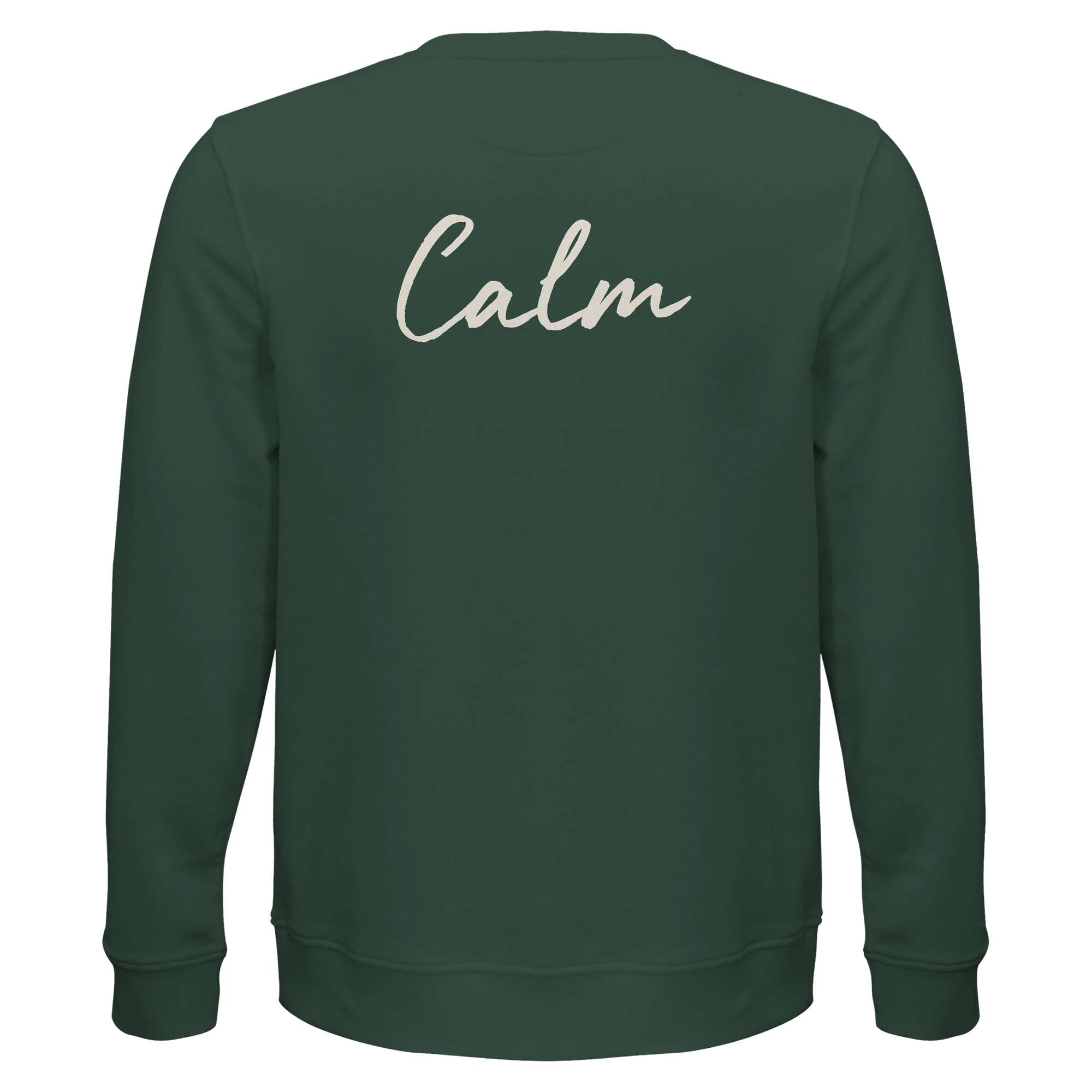 Calm - "Emerald Storms" Sweatshirt Bottle Green 2