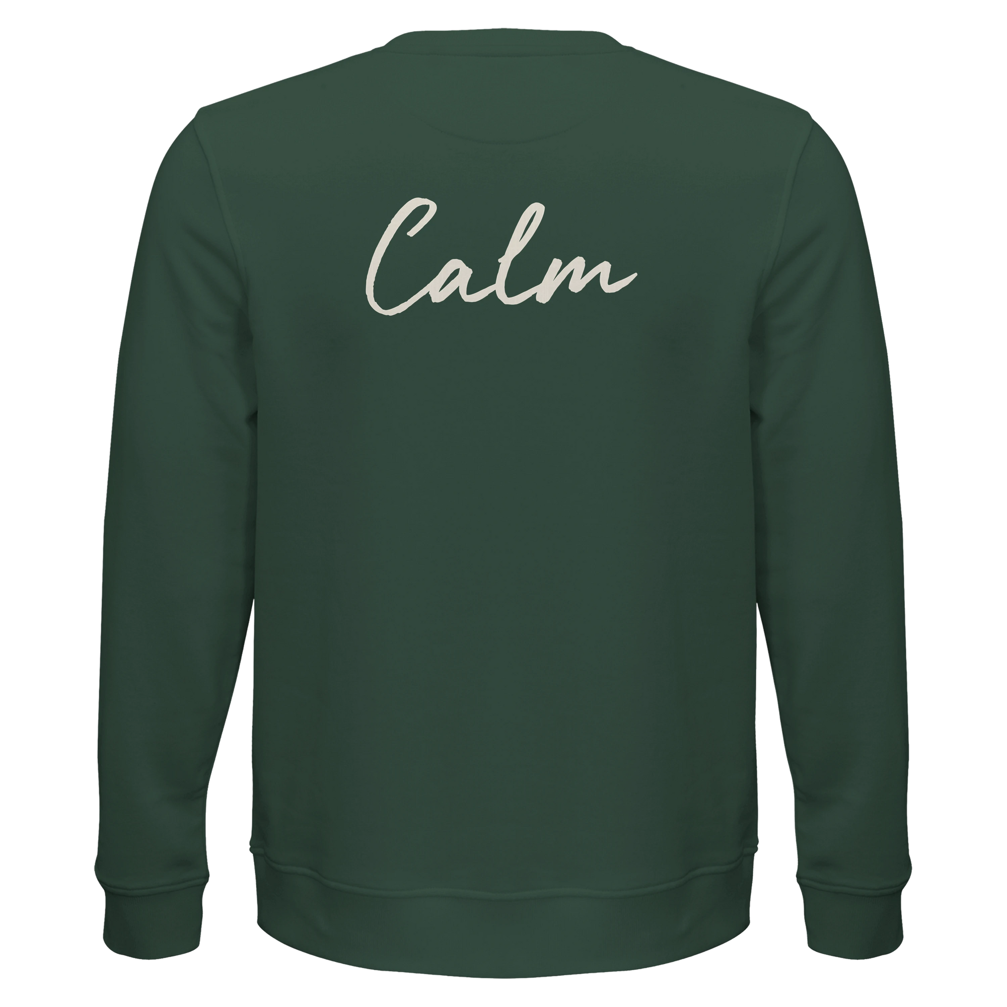 Calm - "Emerald Storms" Sweatshirt Bottle Green 2