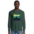 Calm - "Emerald Storms" Sweatshirt Bottle Green 3