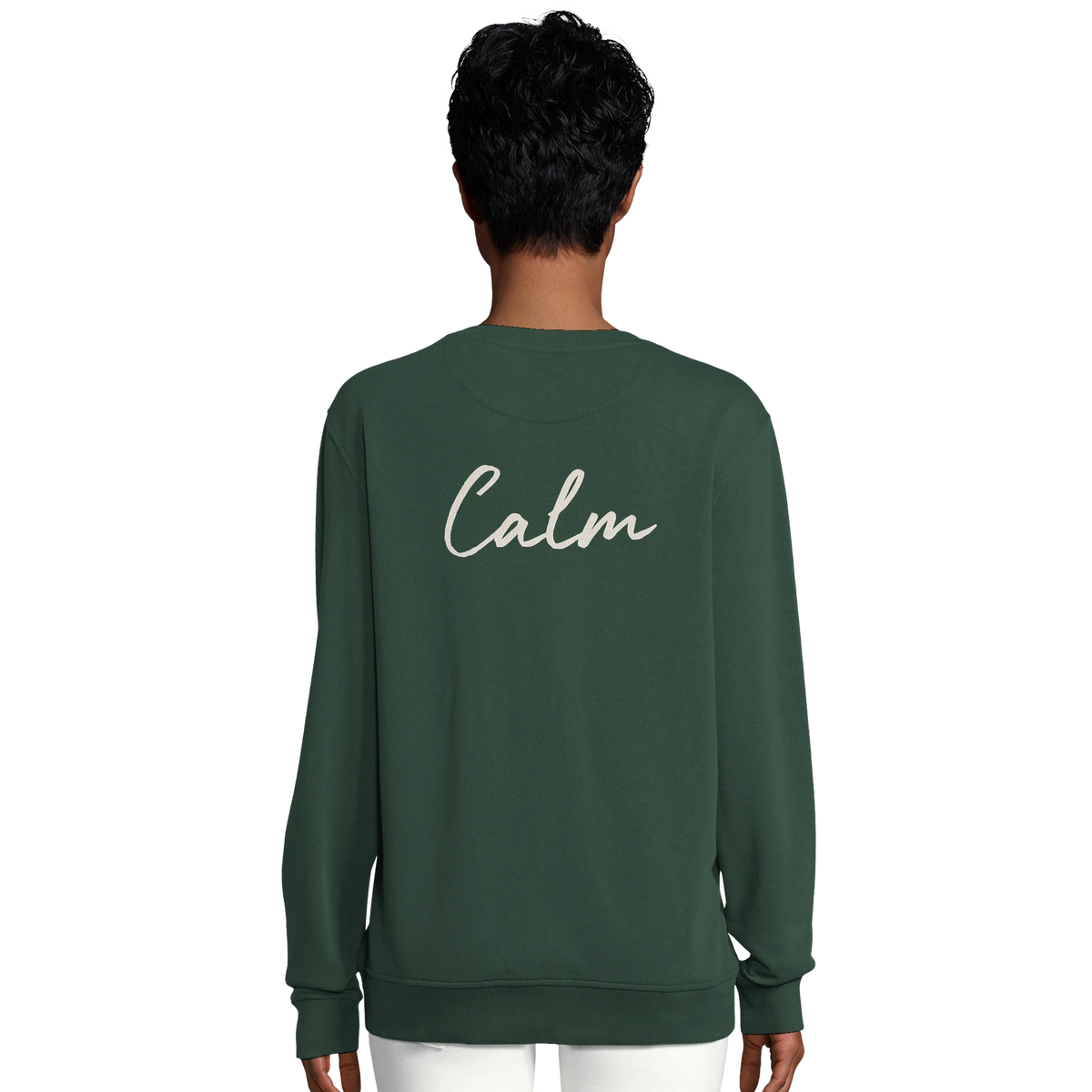 Calm - "Emerald Storms" Sweatshirt Bottle Green 6