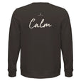 Calm - "Emerald Storms" Sweatshirt deep charcoal grey 2