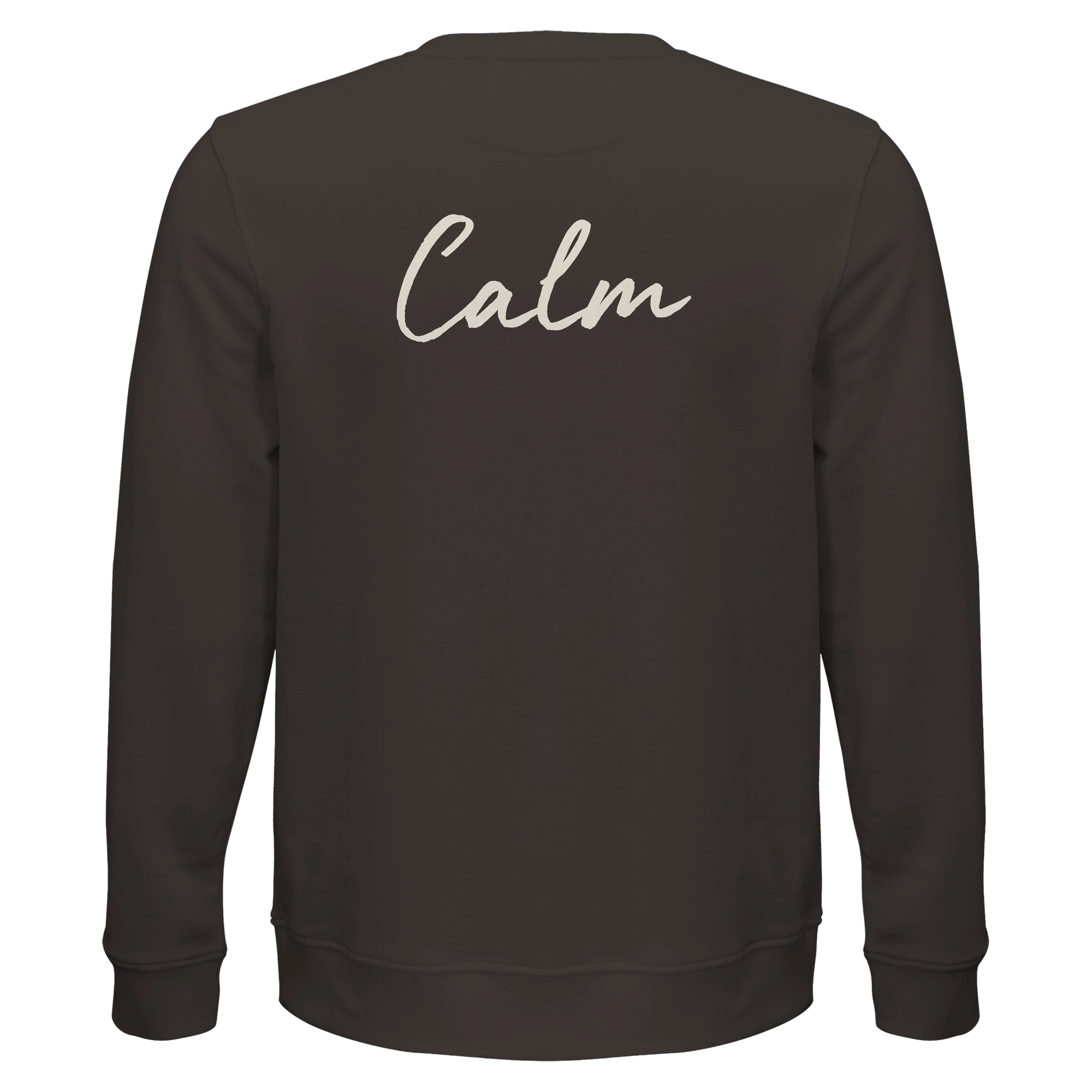 Calm - "Emerald Storms" Sweatshirt deep charcoal grey 2