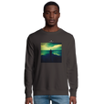 Calm - "Emerald Storms" Sweatshirt deep charcoal grey 3