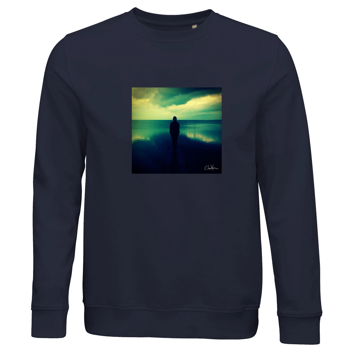 Calm - "Emerald Storms" Sweatshirt French Navy 1