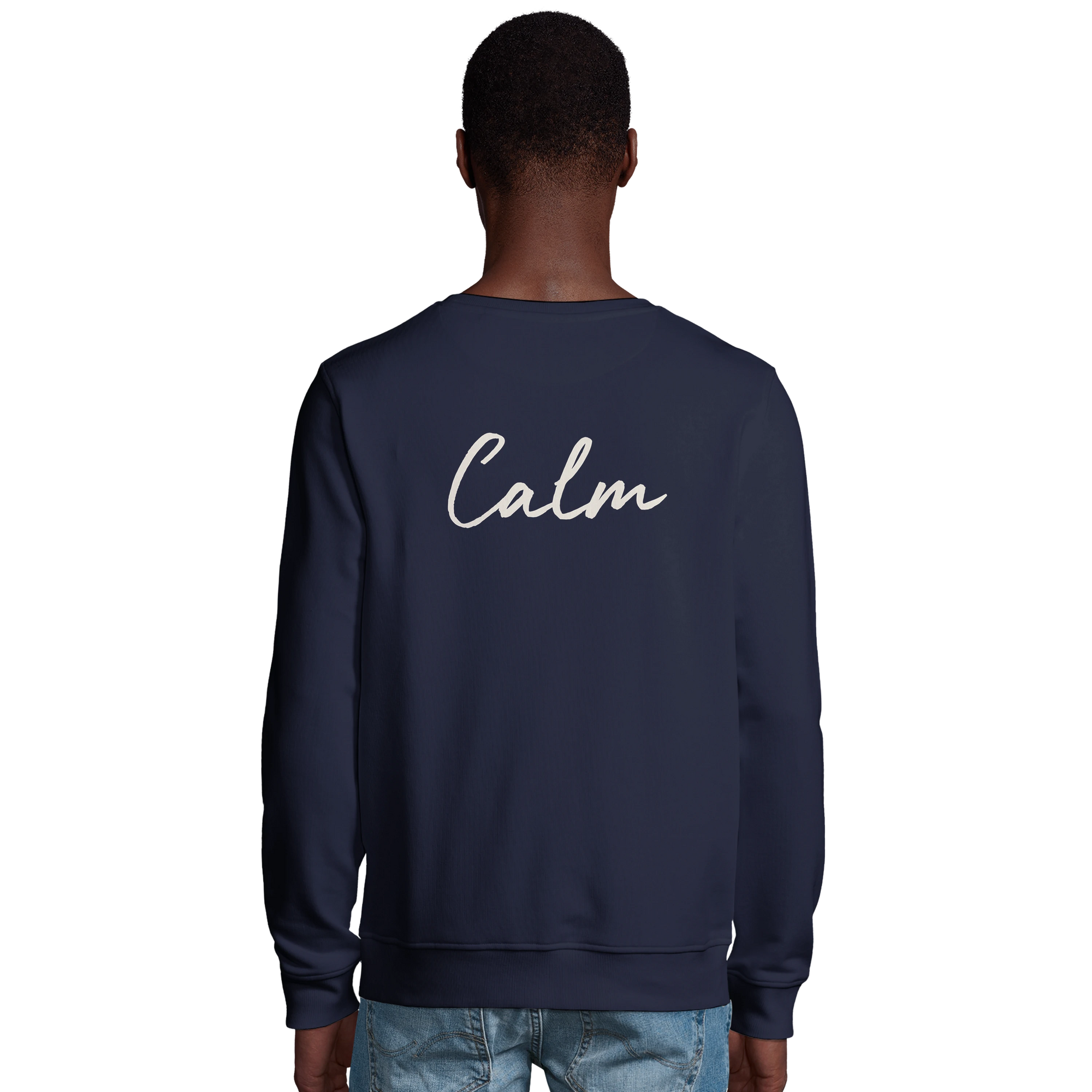 Calm - "Emerald Storms" Sweatshirt French Navy 4
