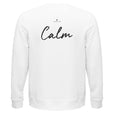 Calm - "Emerald Storms" Sweatshirt White 2