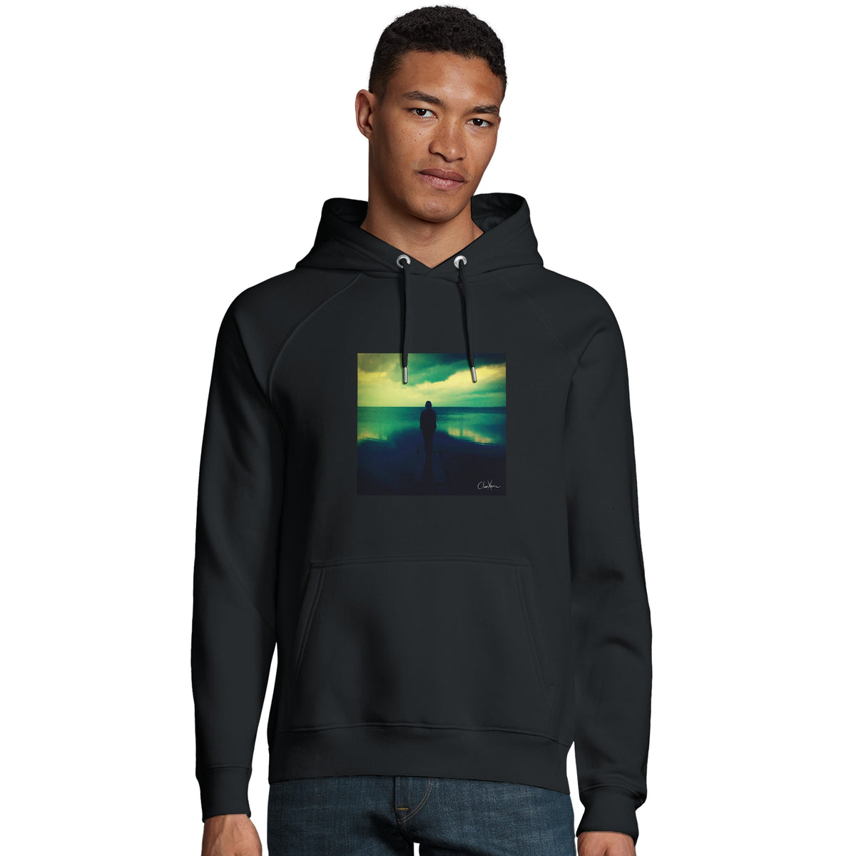 Calm - "Emerald Storms" Hoodie Black 3