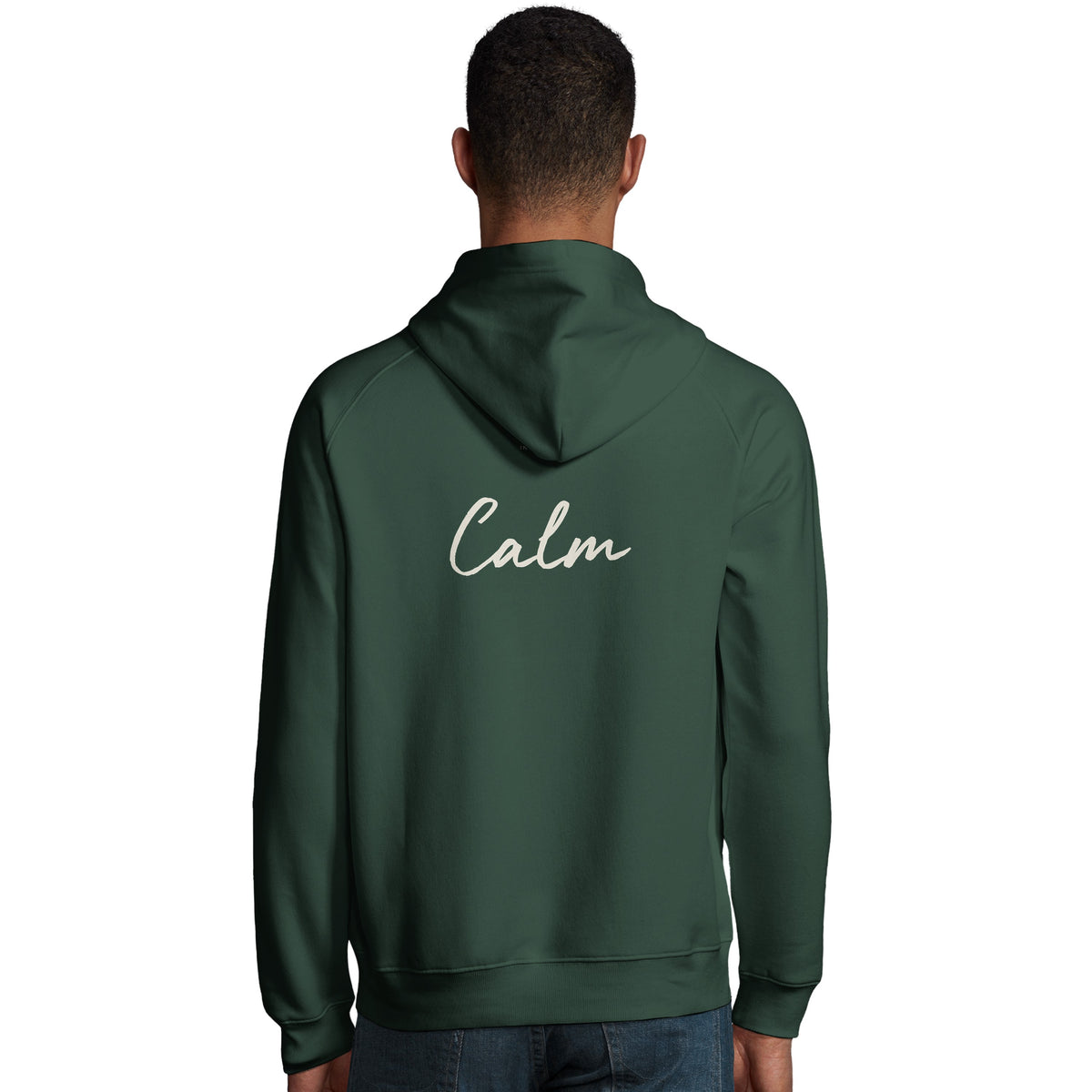 Calm - "Emerald Storms" Hoodie Bottle Green 4