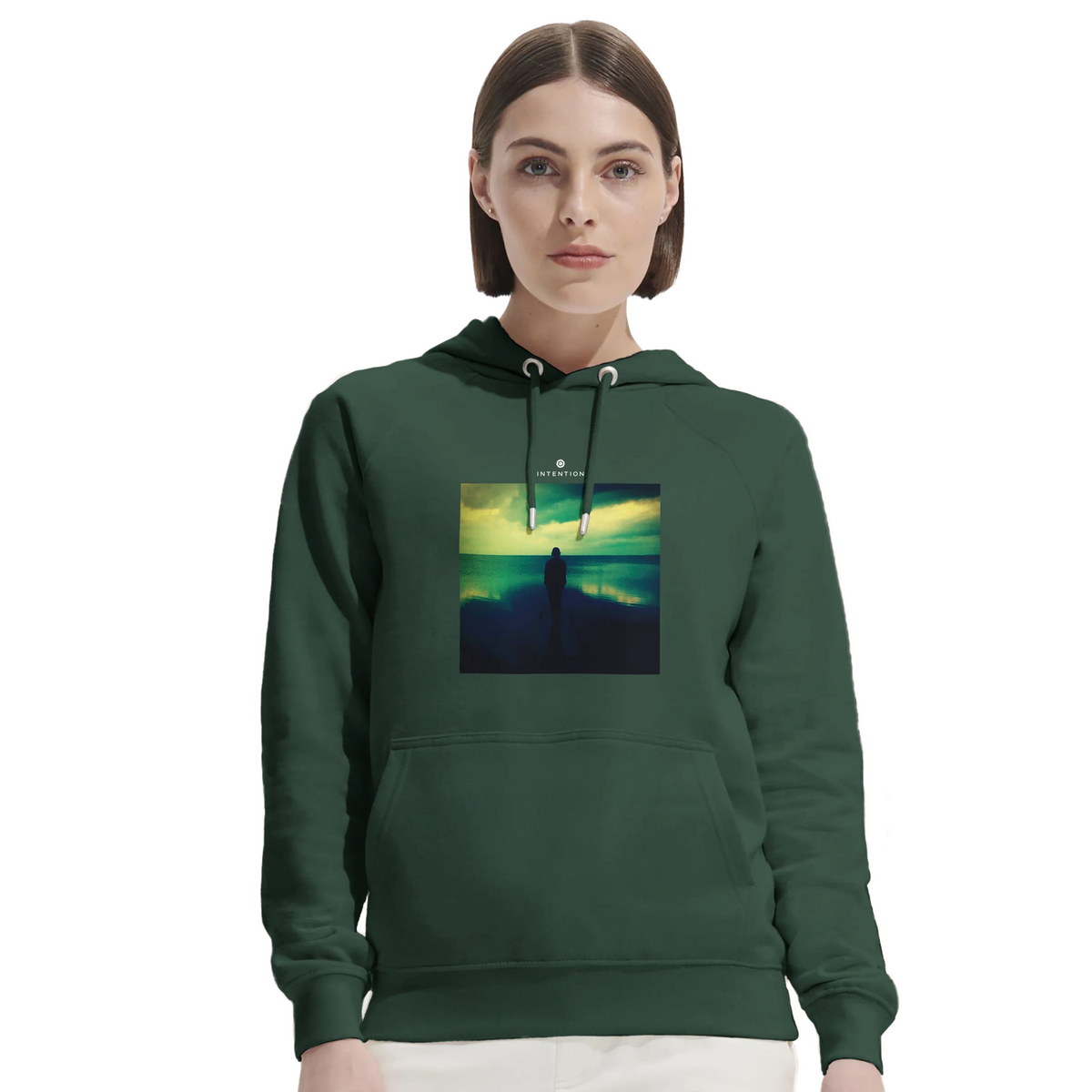 Calm - "Emerald Storms" Hoodie Bottle Green 5