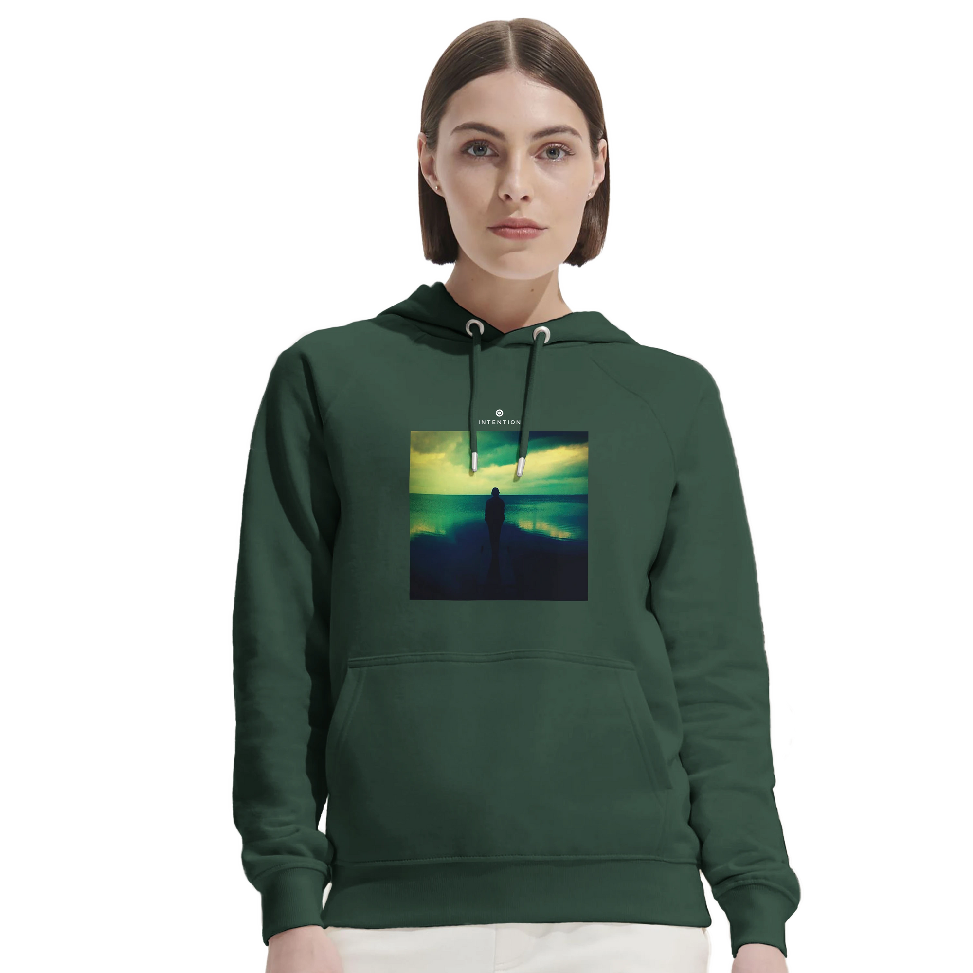 Calm - "Emerald Storms" Hoodie Bottle Green 5