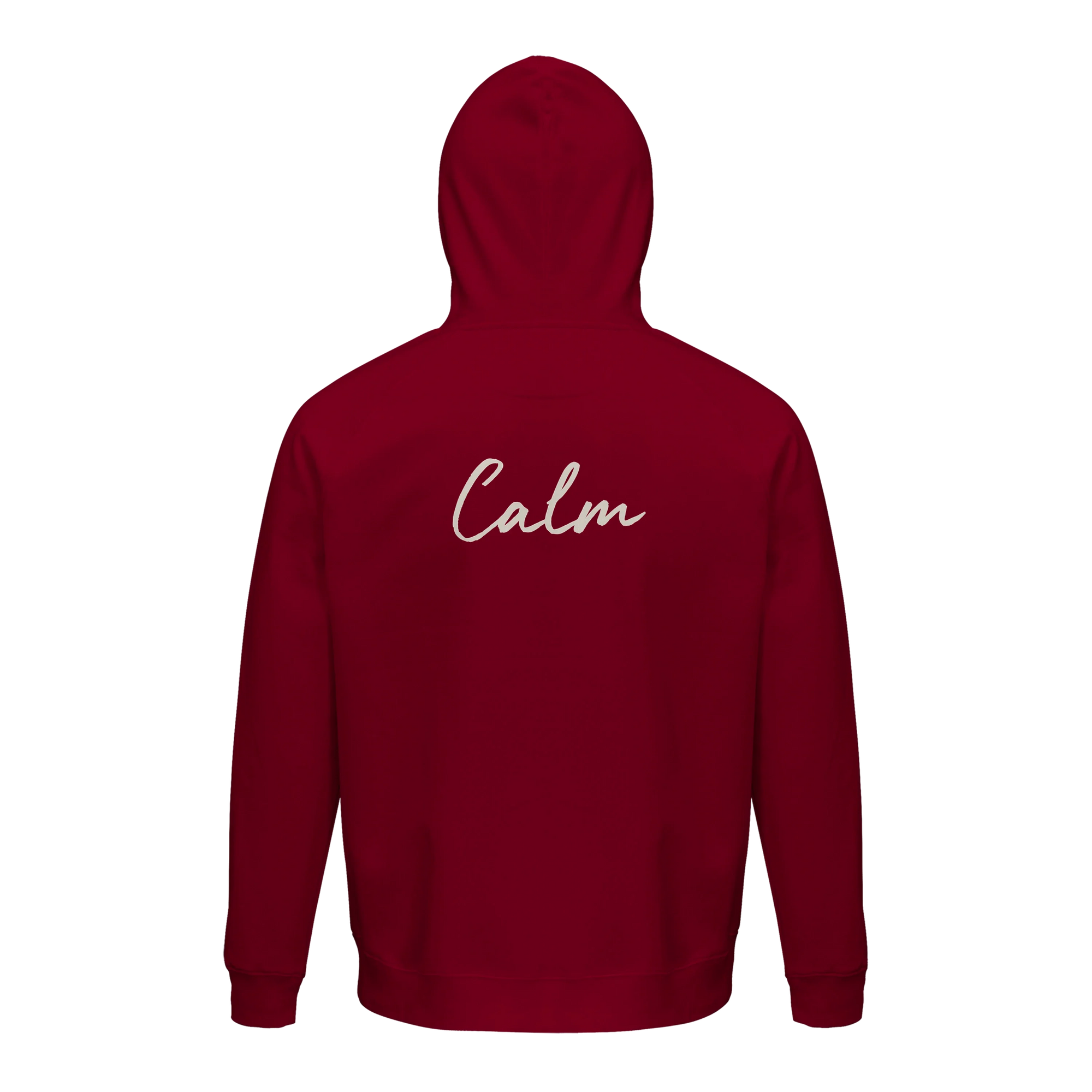 Calm - "Emerald Storms" Hoodie Burgundy 2