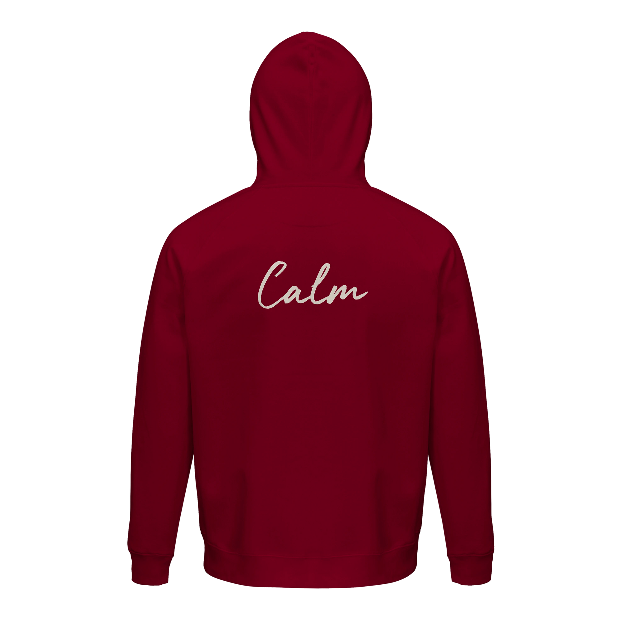 Calm - "Emerald Storms" Hoodie Burgundy 2
