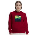 Calm - "Emerald Storms" Hoodie Burgundy 5