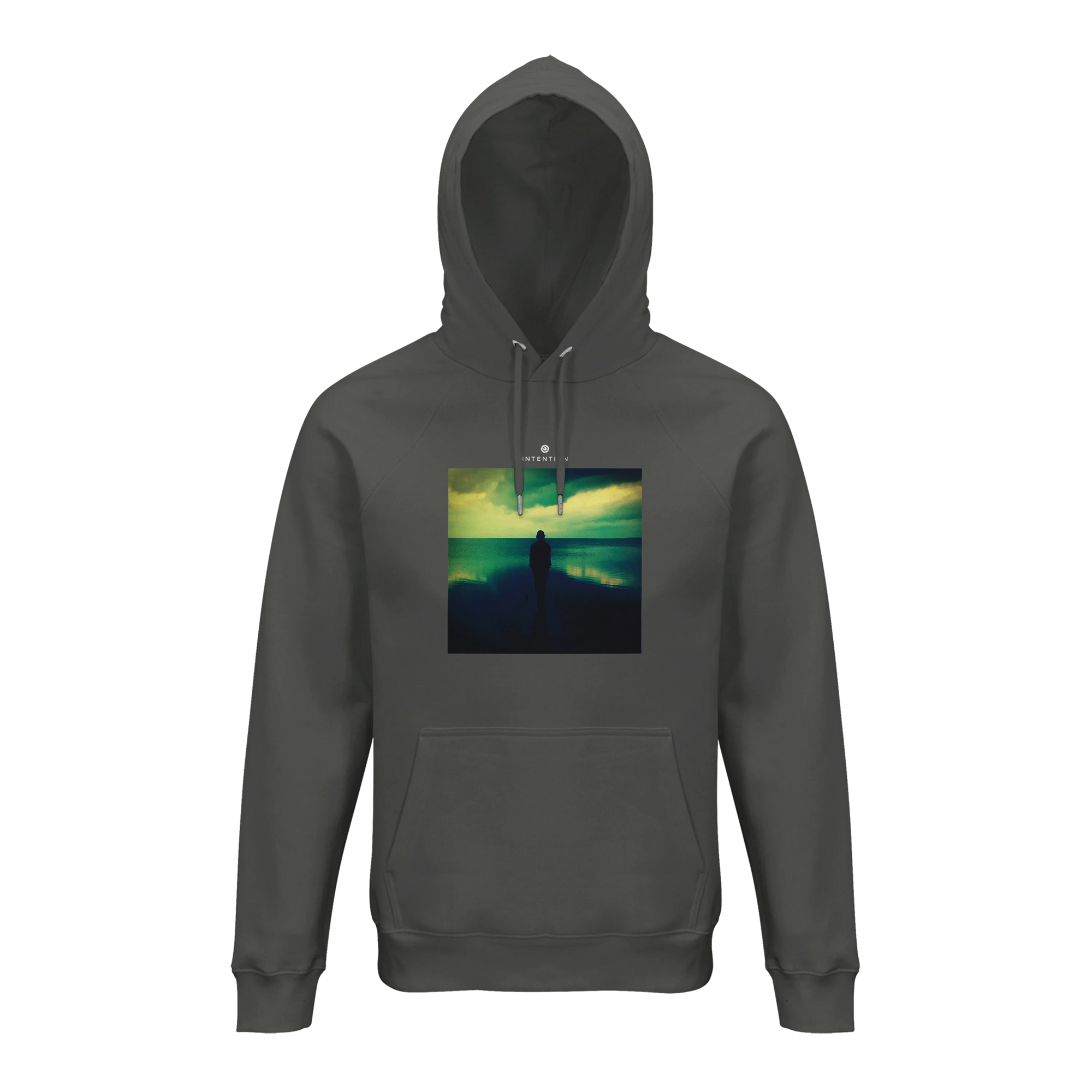 Calm - "Emerald Storms" Hoodie charcoal melange 1