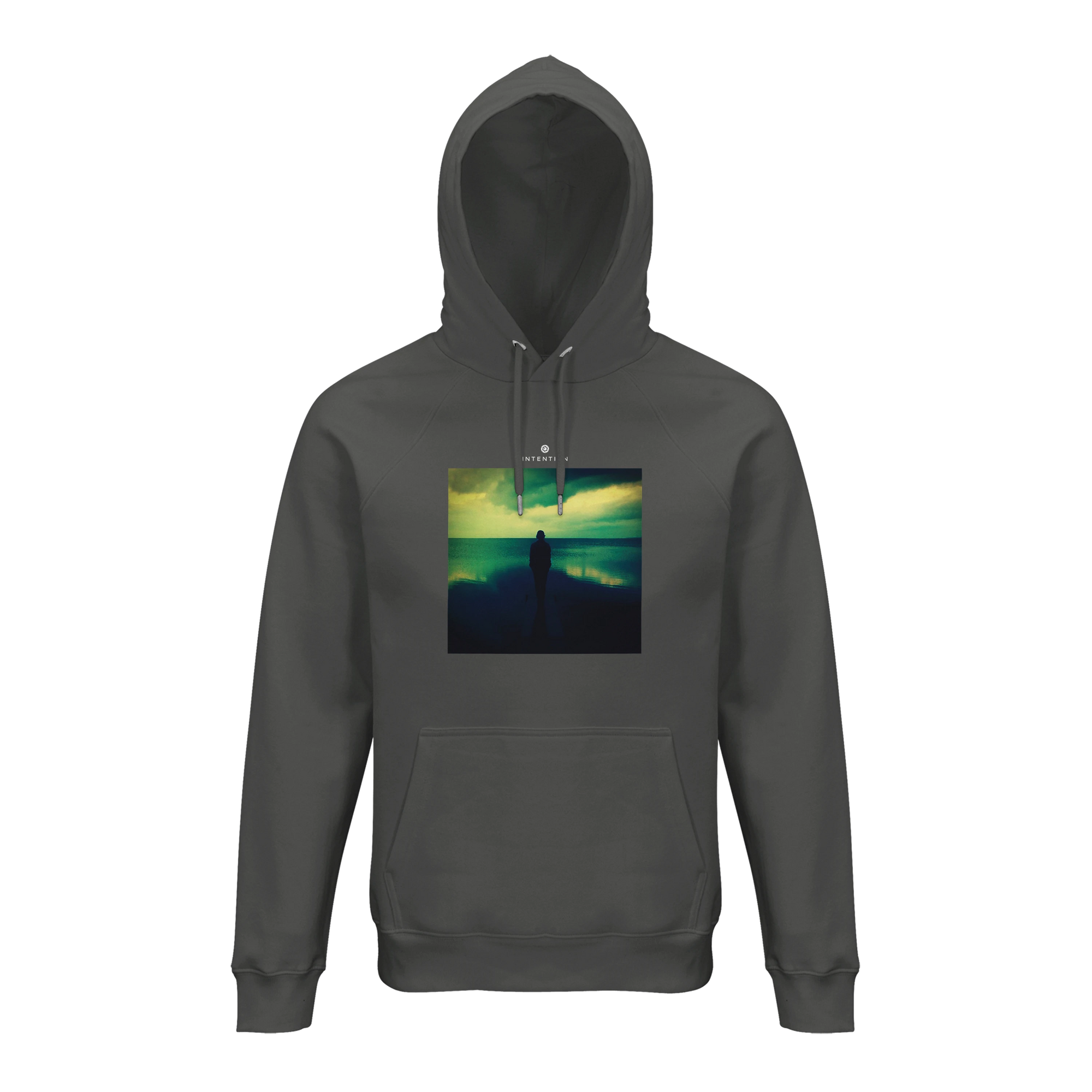 Calm - "Emerald Storms" Hoodie charcoal melange 1
