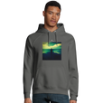 Calm - "Emerald Storms" Hoodie charcoal melange 3
