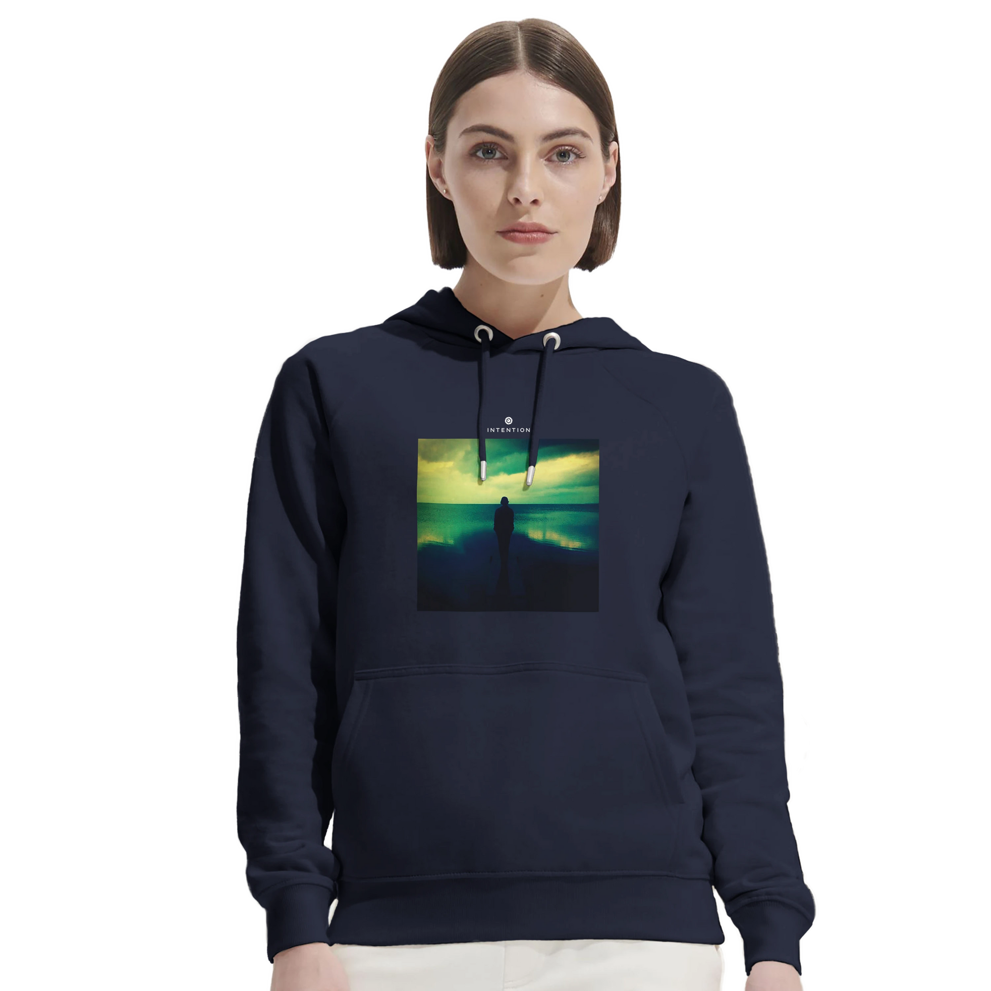 Calm - "Emerald Storms" Hoodie French Navy 5