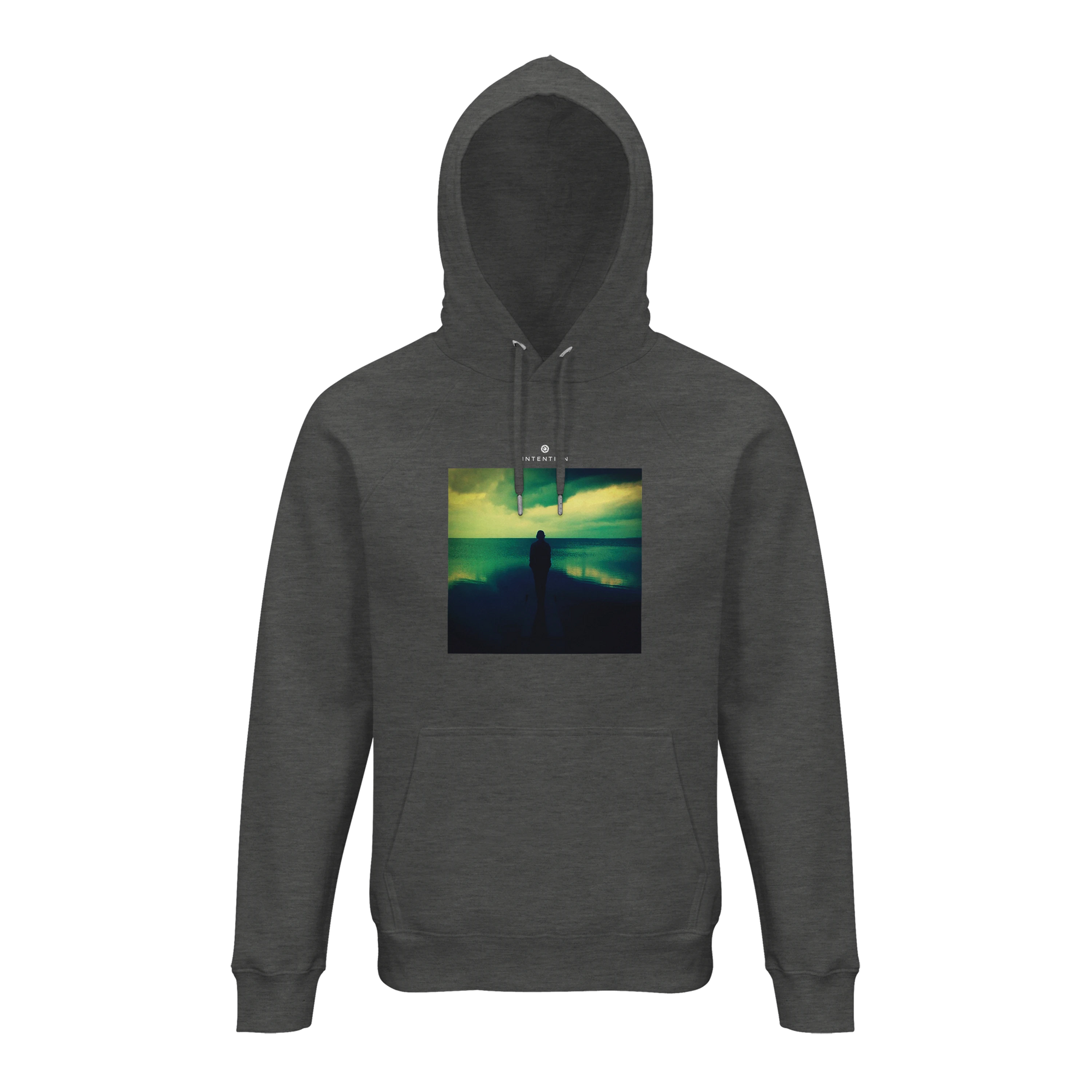 Calm - "Emerald Storms" Hoodie Grey Melange 1