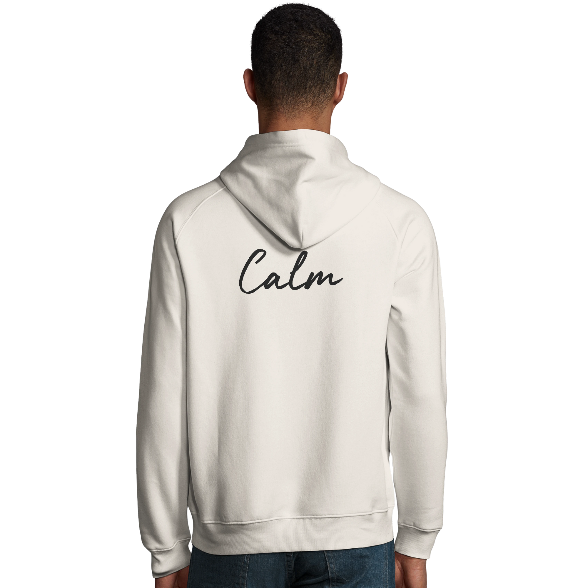 Calm - "Emerald Storms" Hoodie Off White 4