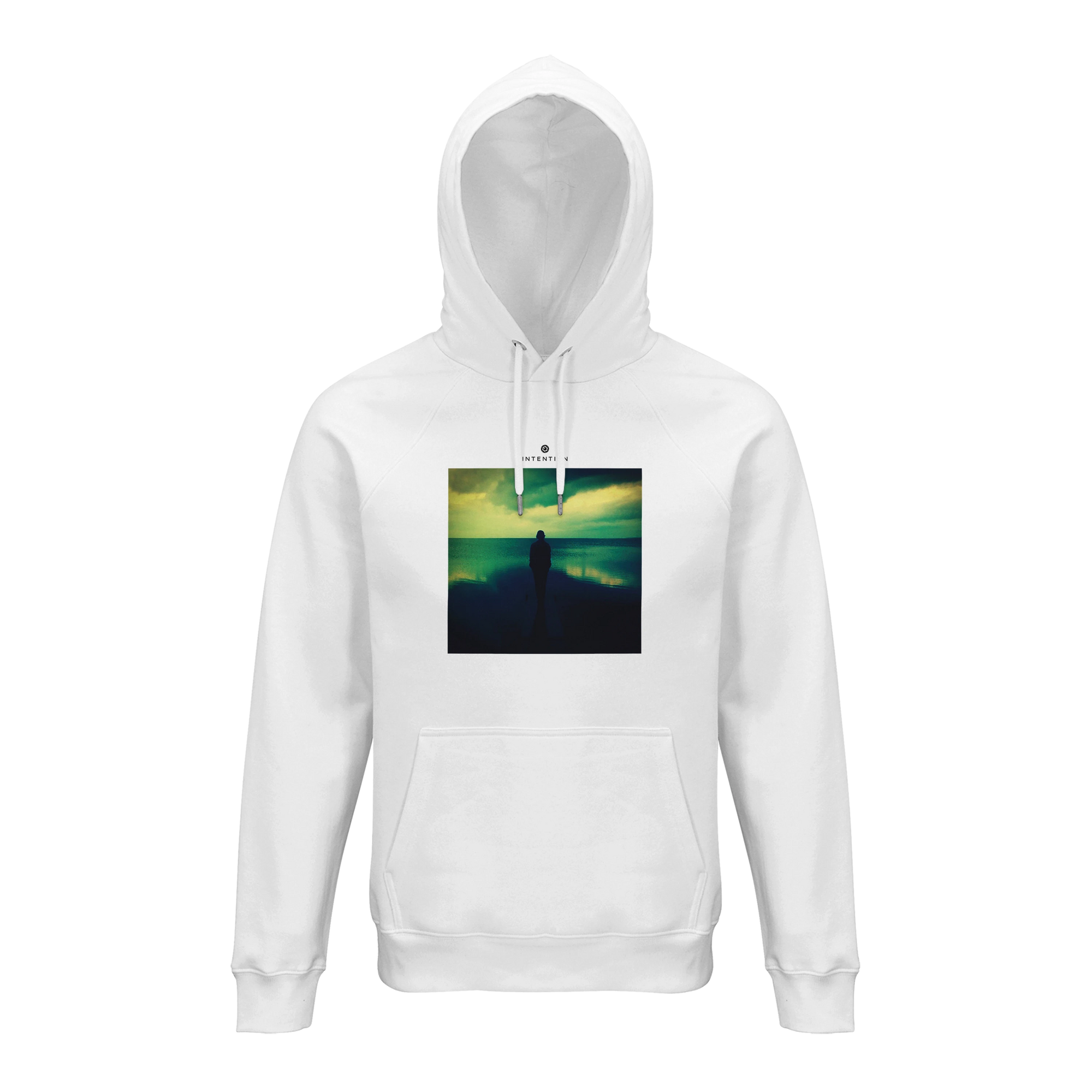 Calm - "Emerald Storms" Hoodie White 1